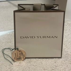 New Authentic David Yurman Gift Bag and Ornament